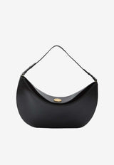 Jacquemus Large Ovalo Calf Leather Shoulder Bag Black BAW00437A-C18A08-990