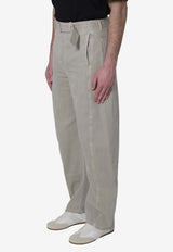 Lemaire Twisted Belted Pants Gray PA326-LD1054-BK201