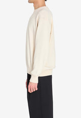Roberto Collina Crewneck Ribbed Sweater Beige 261MYA25101--02