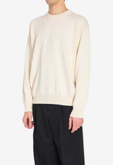 Roberto Collina Crewneck Ribbed Sweater Beige 261MYA25101--02