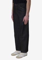 Lemaire Stud Embellished Jeans Gray PA1288-LD1061-BK965