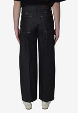 Lemaire Stud Embellished Jeans Gray PA1288-LD1061-BK965
