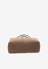 Tod's Medium Suede Tote Bag Brown XBWEBRA0250-XBL-C413