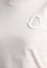 Moncler Looped Pile Logo T-shirt Pink L10938C00061-89AUO-51V