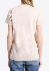 Moncler Looped Pile Logo T-shirt Pink L10938C00061-89AUO-51V