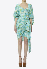 Chloé Floral Print Silk Dress Multicolor CH26URO52388--191J