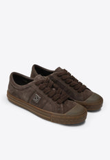 Fendi Domino Suede Low-Tops Sneakers Brown 7E1706QK9/R_FENDI-F0ZR0