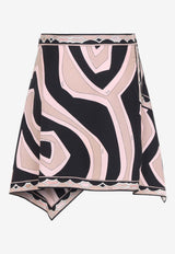 Labirinto Silk Twill Mini Skirt