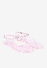 Double Bow Thong Sandals