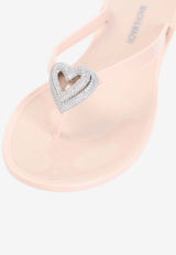 Double Heart Thong Sandals