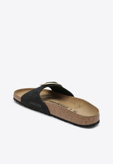 Birkenstock Madrid Nubuck Leather Slides Black 1023373SUE/S_BIRKE-BLK
