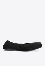Alaïa Suede Ballet Flats Black AA3A070CK324LE/R_ALAIA-999