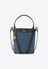 Chloé Small Spin Denim Tote Bag Blue CH26US812S09/S_CHLOE-44J