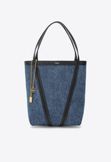 Chloé Spin Denim Tote Bag Blue CH26US811S09/S_CHLOE-44J