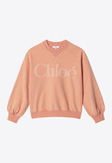 Chloé Kids Girls Logo Print Sweatshirt Apricot C20845-CCO/S_CHLOE-43A