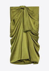 Chloé Draped Silk Skirt Green CH26UJU01130/S_CHLOE-36R