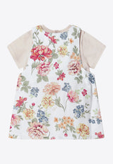 Chloé Kids Girls T-shirt and Dungaree Set Multicolor C20906CO/S_CHLOE-S95