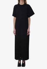 Alaïa Maxi Fringed Dress Black AA9I0029J103C--999