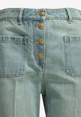 Valentino Straight-Leg Washed Denim Pants Light Blue 8B0DD23LA92FLX_b6148364-3538-4c62-bd2b-6c2fdb175c2f