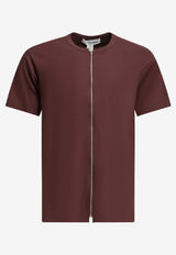 Comme Des Garçons Shirt Zipper Crewneck T-shirt Bordeaux FQ-T017-S262 PURPLE_e7167ffa-664e-478d-82fa-ce43d4a7f0e9