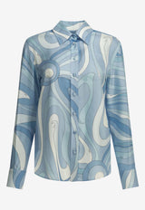 Pucci Marmo Print Long-Sleeved Silk Shirt Light Blue 6HRJ046H761005_e52628de-eebf-446a-b0fe-3a44bbbe13db