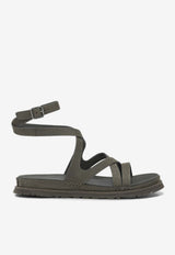 UGG Goldengaze Croc-Embossed Leather Sandals Green 1178570DNSS_96f59713-cbf3-4da2-b9fe-fc6abc098827