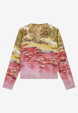 Versace Naturist Print Silk Knit Cardigan Multicolor 10242361A17877/S_VERSA-5X000