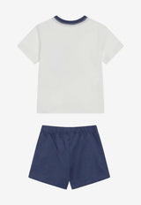 Polo Ralph Lauren Kids Babies Polo Bear T-shirt and Shorts Set White 320B14037001CO/S_POLOR-DW