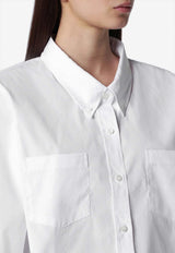 Dries Van Noten Long-Sleeved Classic Shirt White 107123314/S_DRVNO-001
