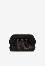 Themoirè Bios Embossed Vegan Leather Clutch Bag Brown 261WTMB00OOAA/S_THEMO-1110A