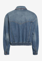 Versace 3D Medusa Denim Jacket Blue 10244831A17466/S_VERSA-1D800