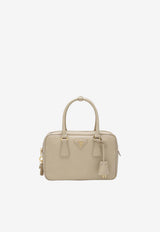 Prada Small Saffiano Leather Top Handle Bag Beige 1BB113EOMNZV/S_PRADA-F0485