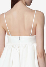 ROTATE Mini Satin Strapless Bubble Dress White 116405857PL/S_ROTAT-857