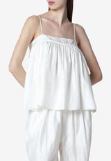ROTATE Sleeveless Striped Top White 115664400VI/S_ROTAT-400