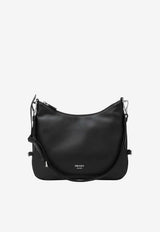 Prada Large Fold Calf Leather Shoulder Bag Black 1BC288OOO2CYS/S_PRADA-F0002