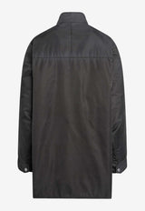 Prada Washed Re-Nylon Rain Jacket Gray 292362OOO19YE/S_PRADA-F0112
