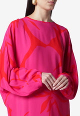 Dries Van Noten Printed Midi Dress Pink 110513014/S_DRVNO-304