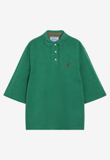 Prada Logo Embroidered Polo T-shirt Green 29C372OOO19QM/S_PRADA-F05HY