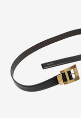 Versace Embossed Logo Leather Belt Black 10237351A17848/S_VERSA-1B55J