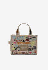 Marc Jacobs Small Punk Scribble Canvas Tote Bag Multicolor 2S6HTT016H02CO/S_MARC-261