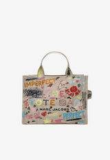 Marc Jacobs Medium Punk Scribble Canvas Tote Bag Multicolor 2S6HTT015H02CO/S_MARC-261
