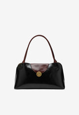 Versace Vivian East/West Calf Leather Shoulder Bag Black 10234561A17428/S_VERSA-2B0AJ
