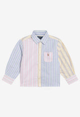 Polo Ralph Lauren Kids Girls Striped Button Shirt Multicolor 313A11793001CO/S_POLOR-MS