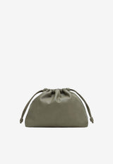 The Frankie Shop Small Morgan Faux Leather Pouch Bag Green BAFS21908EL/S_THE-430