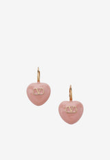 Valentino Coeur Royal VLogo Drop Earrings Pink 8W2J0BJ5MJP/S_VALE-MXS