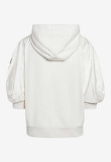 Moncler Short-Sleeved Zip Hoodie White 8G0002389B2V/S_MONCL-04A