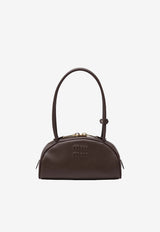 Miu Miu Small Beau Leather Shoulder Bag Brown 5BB192OOO2CRW/T_MIU-F0NBL