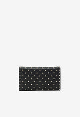 Valentino Rockstud Spike Crossbody Bag in Nappa Leather Black 8W2B0137NAP/S_VALE-0NO