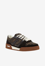 Fendi Match FF Jacquard Low-Top Sneakers Brown 8E8470AQ6I/S_FENDI-F17JT