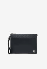 Fendi FF Squared Leather Clutch Bag Midnight Blue 7VA491AV83/S_FENDI-F1MLF